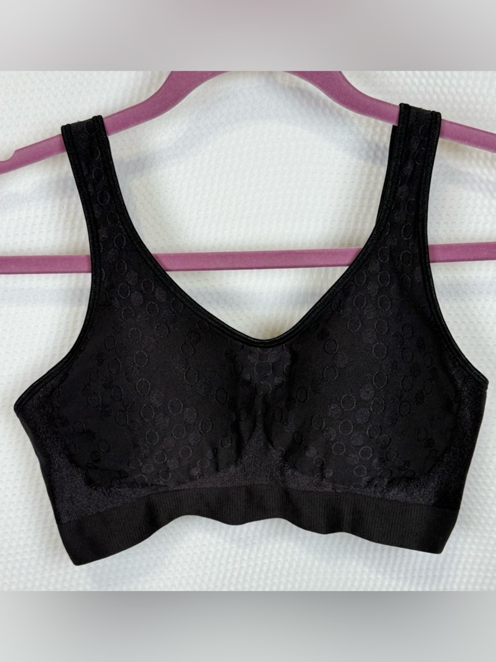Bali 3488 Comfort Revolution Wireless Bra Size Medium Black